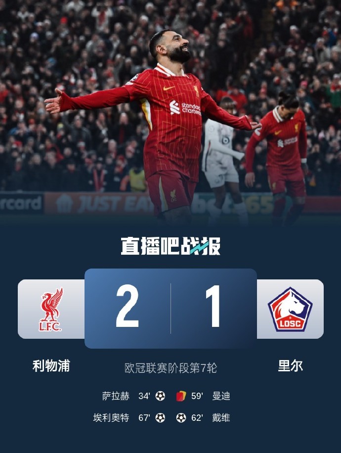 利物浦再次晋级，欧冠夺冠梦想渐行渐近